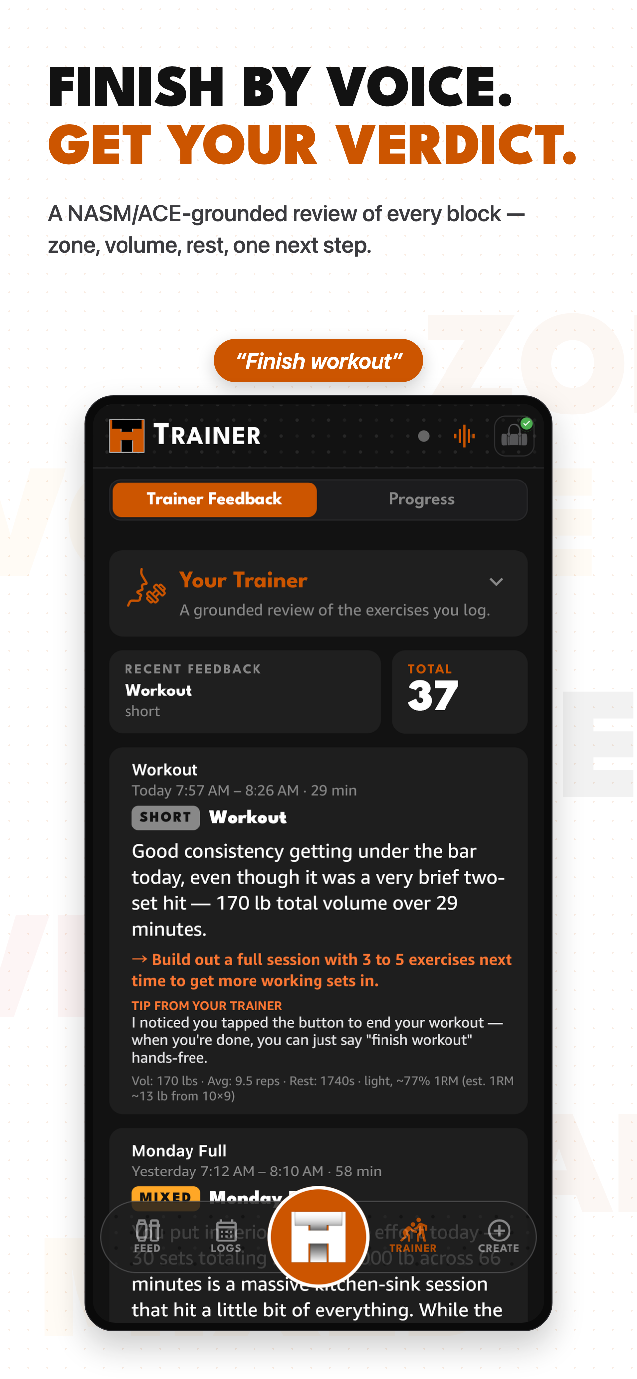 Hey Trainer: Voice Workout Log screenshot 6