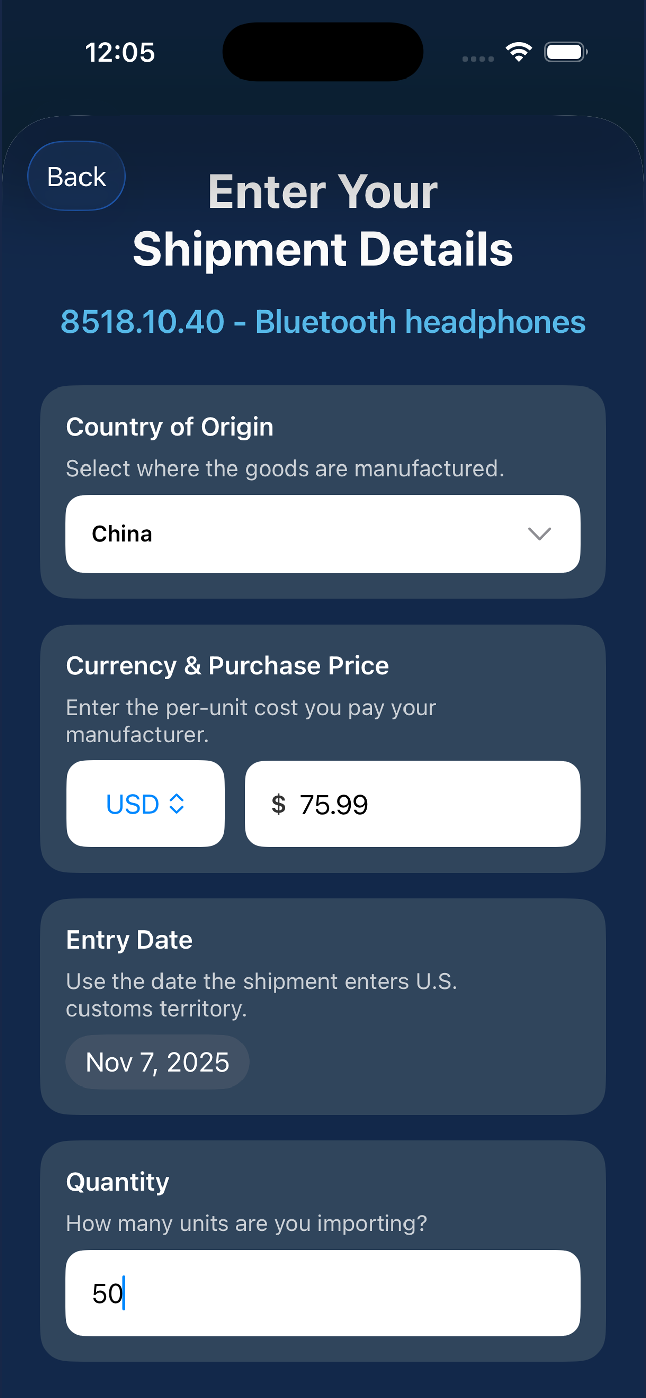 HTS Search & Tariff Calculator