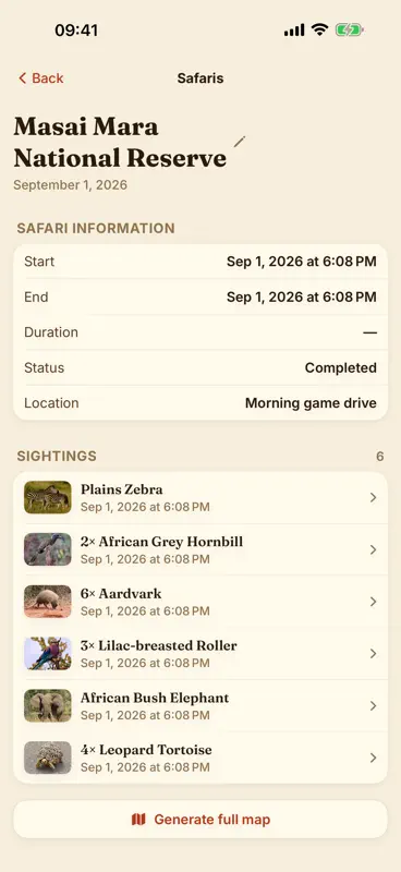 Masai Mara Safari: Map & Guide screenshot 9 of 10