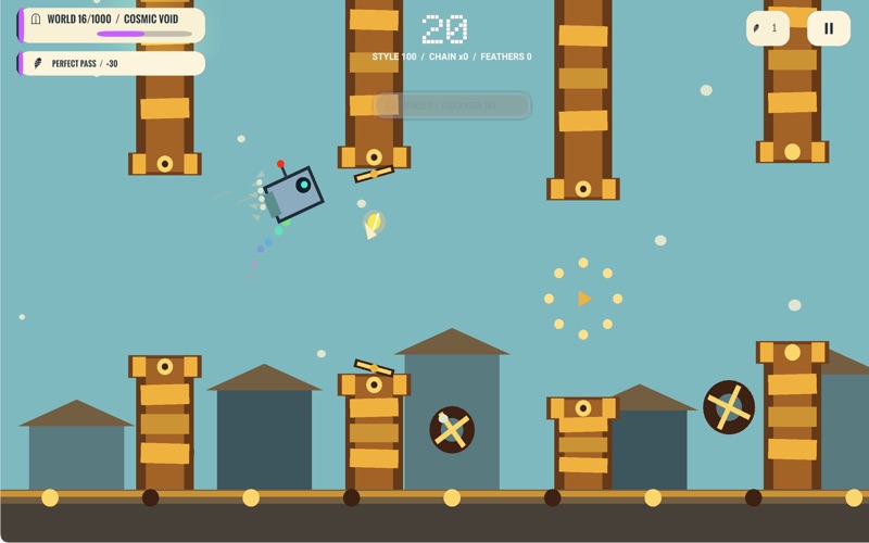 Flappy Dots - Bird Flight Game iPhone screenshot