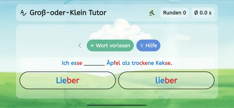Groß-oder-Klein Tutor screenshot 6 of 8