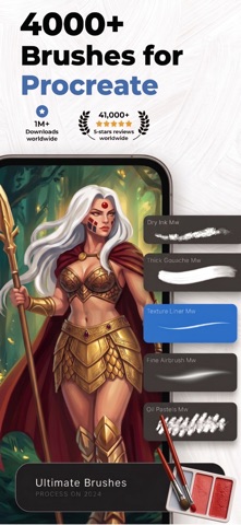 Brushes for Procreate ™ Screenshot 1 of 6
