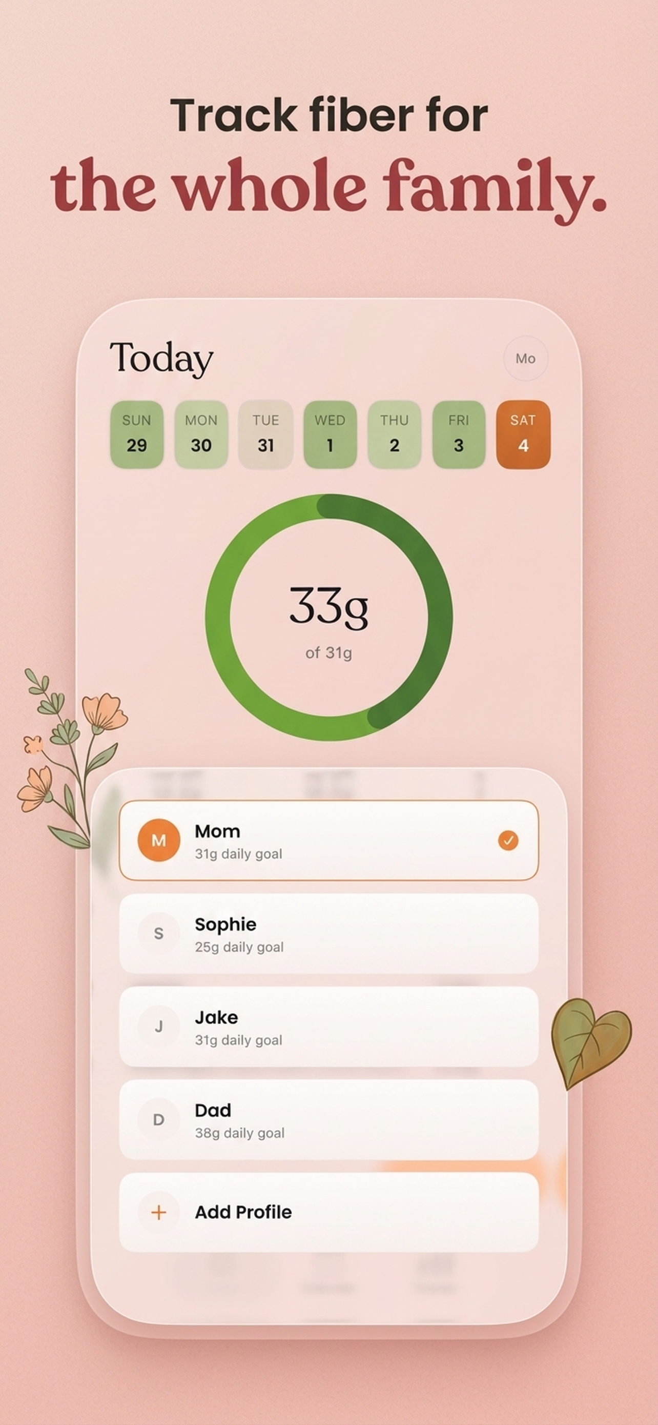 Fiber Tracker: AI Calculator
