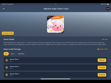 GPDS GAMESHOP iPad screenshot