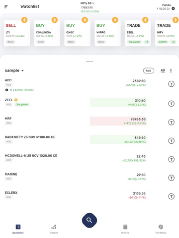 Wallfort Trading App iPad screenshot