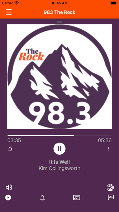 98.3 The Rock iPhone screenshot 1 - Entertainment app