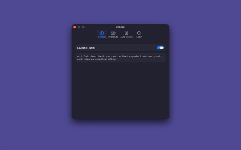 Audio Switchboard screenshot