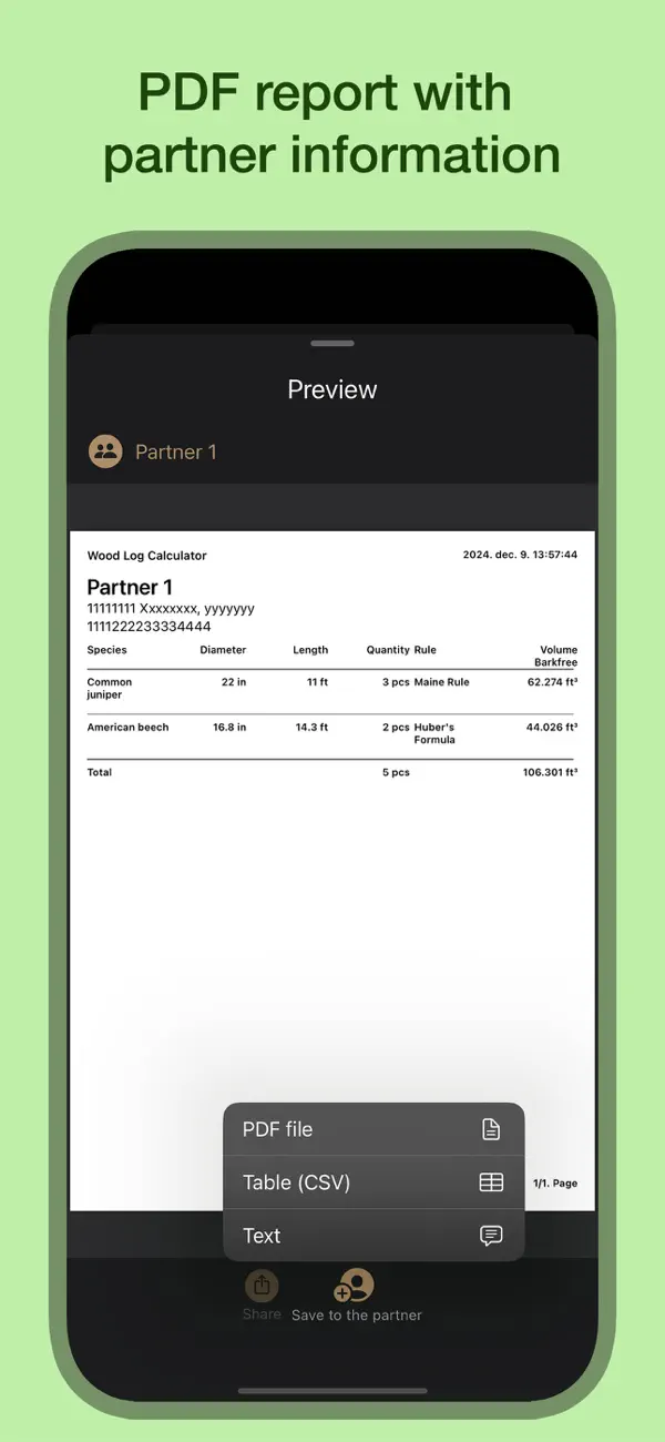 Screenshot #3 pour Wood Log Calculator