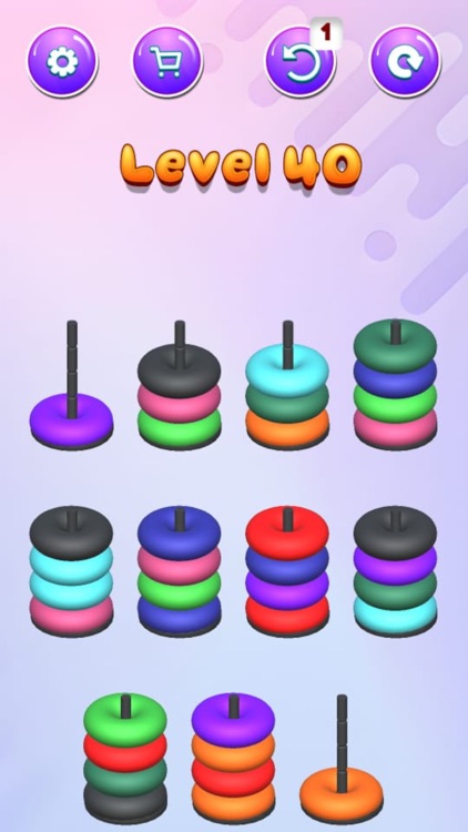 Donut Color Sort 3D Puzzle
