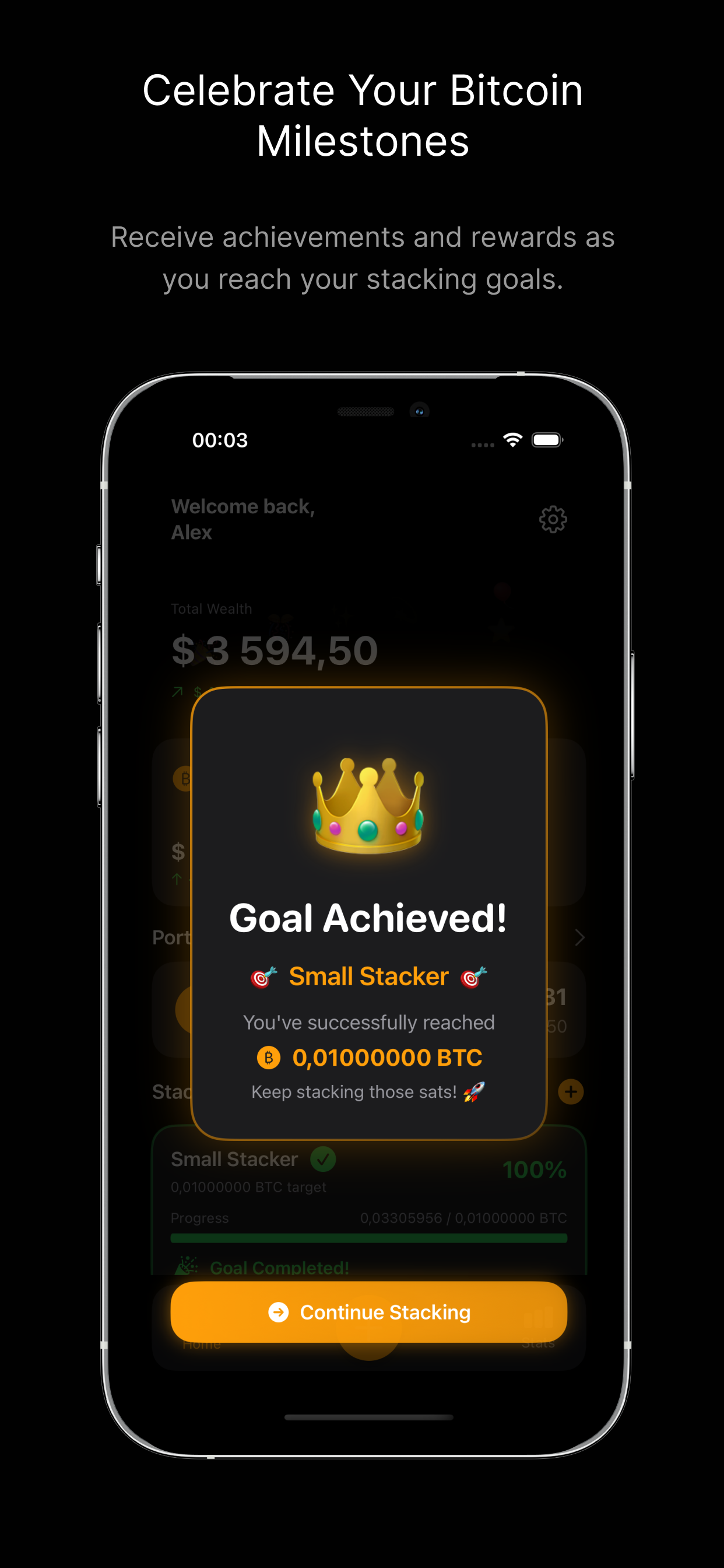 Bitcoin Stack Tracker