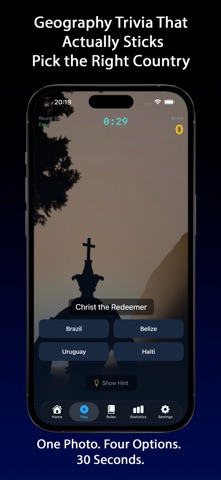 GeoGuess - World Map Quiz Game iPhone screenshot