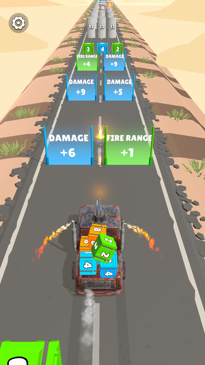 Car Rush Merge Cubes