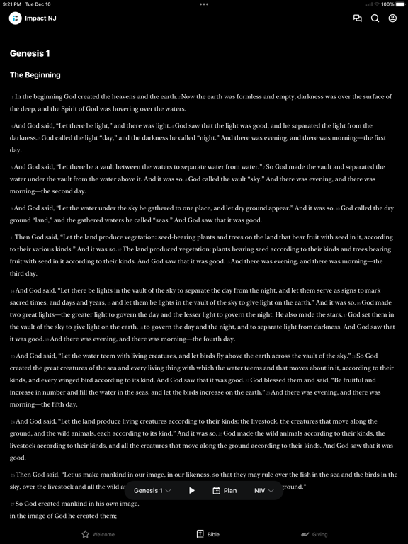Impact NJ iPad screenshot