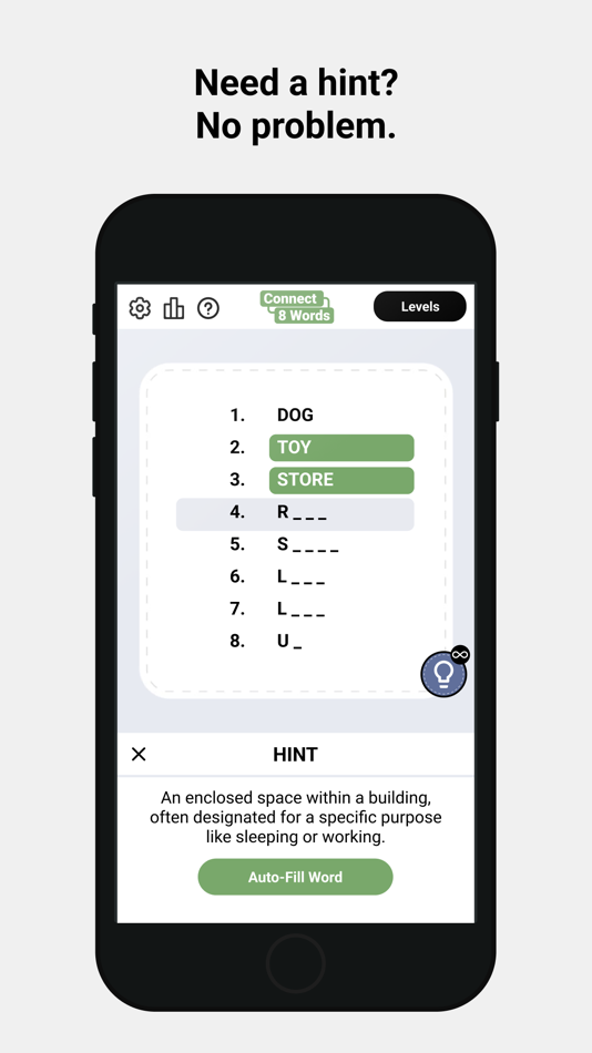 #5. Connect 8 Words (iOS) 由: Budali Kingsley