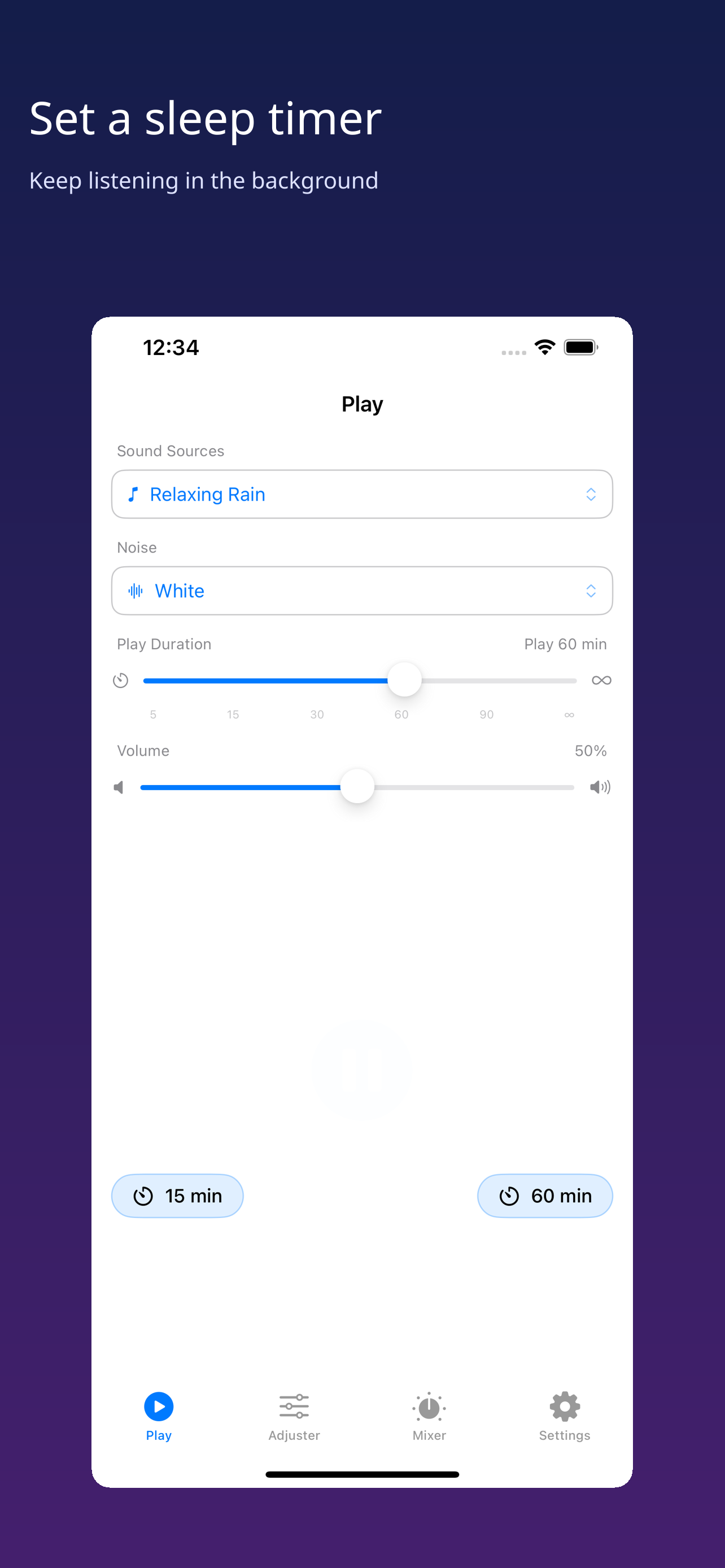 Noise Mixer: Sleep Sounds screenshot 2
