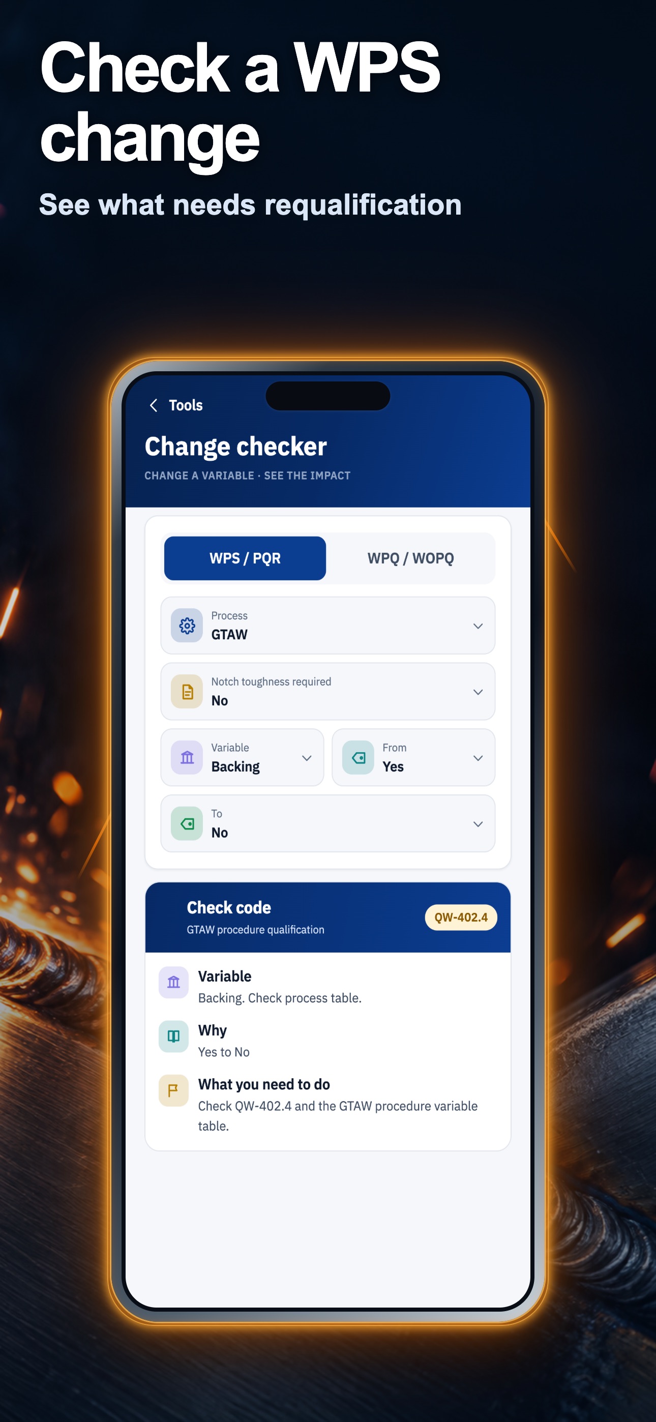 Screenshot 1 of ASME IX Welding Pro