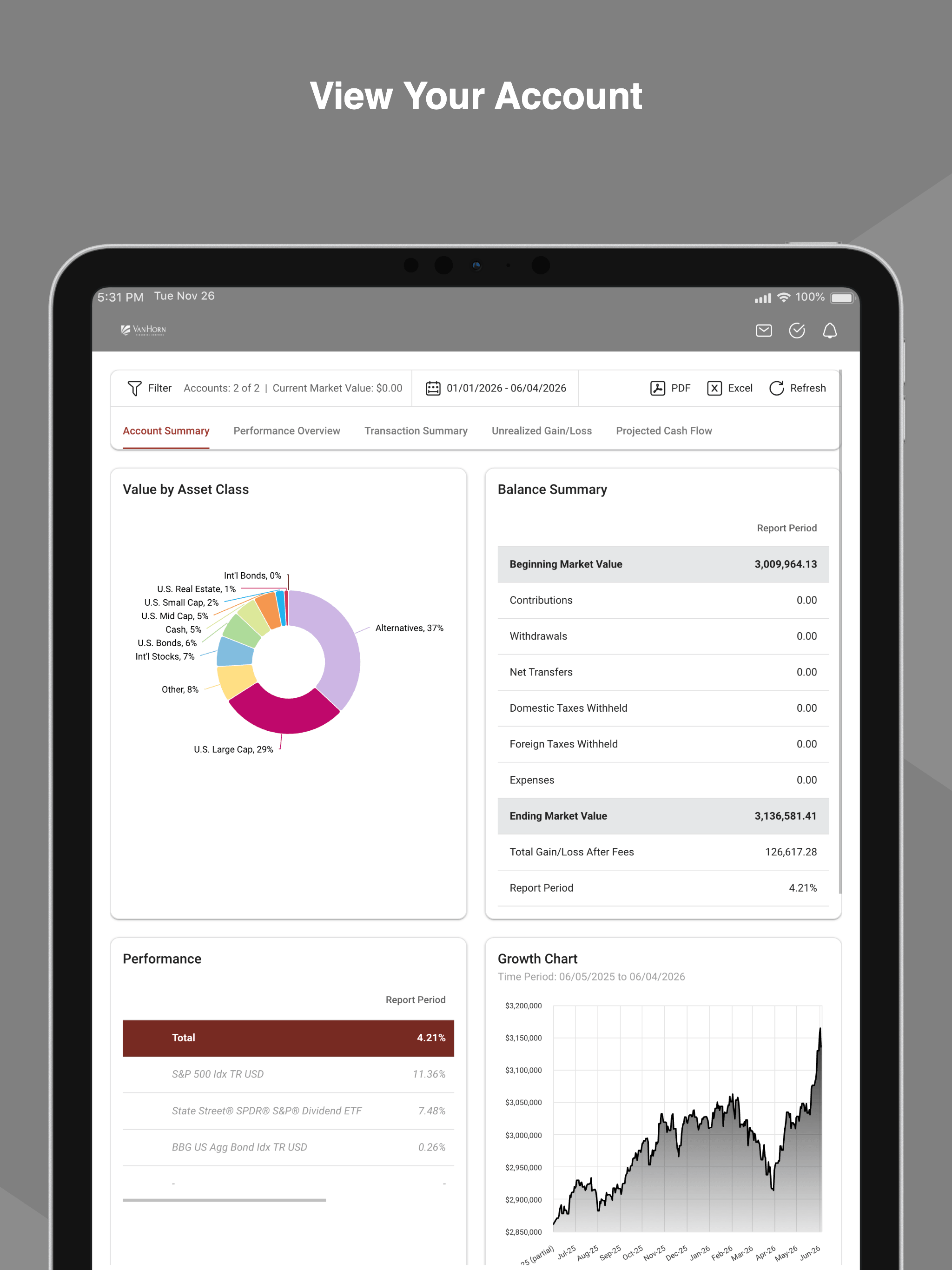 Van Horn Wealth Portal screenshot 7