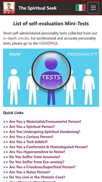 Spiritual Personality Tests screenshot-5