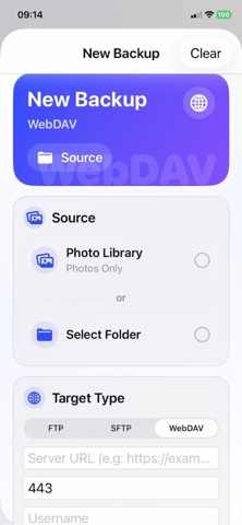 BackupFlow screenshot
