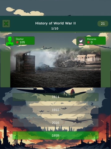 World War 2 Knowledge Quiz iPad screenshot