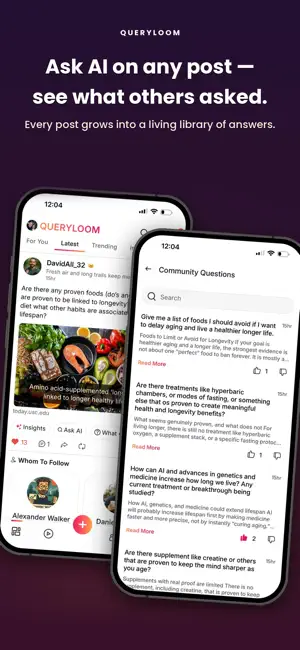 Queryloom: AI Social Network screenshot 2