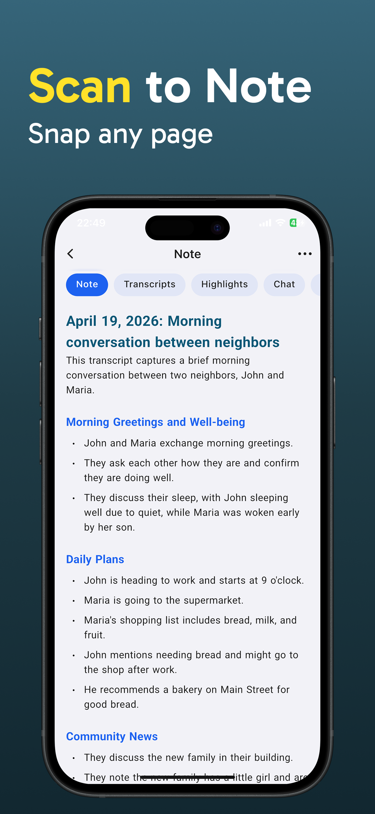 Swift Note AI: Scan & Summary