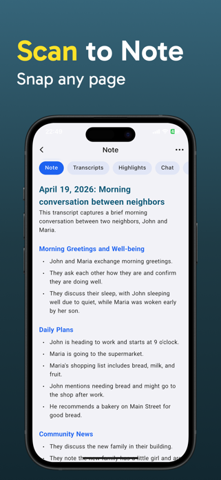 Swift Note AI: Scan & Summary Screenshot 3 of 8
