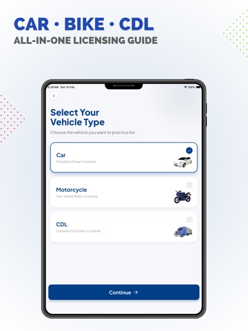 VA DMV Permit Practice Test iPad screenshot