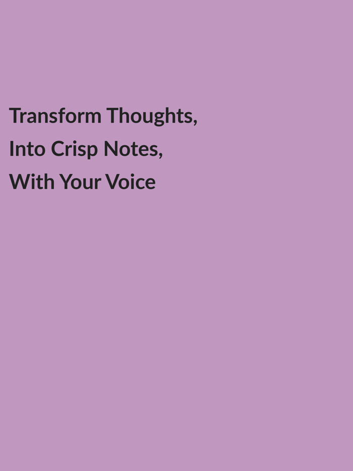 Brain Dump Voice to Markdown