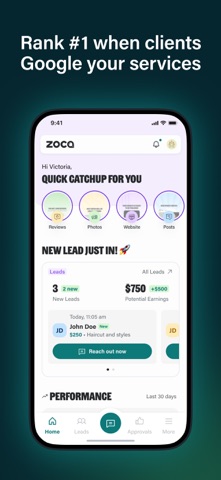 Zoca: Grow your local business iPhone screenshot