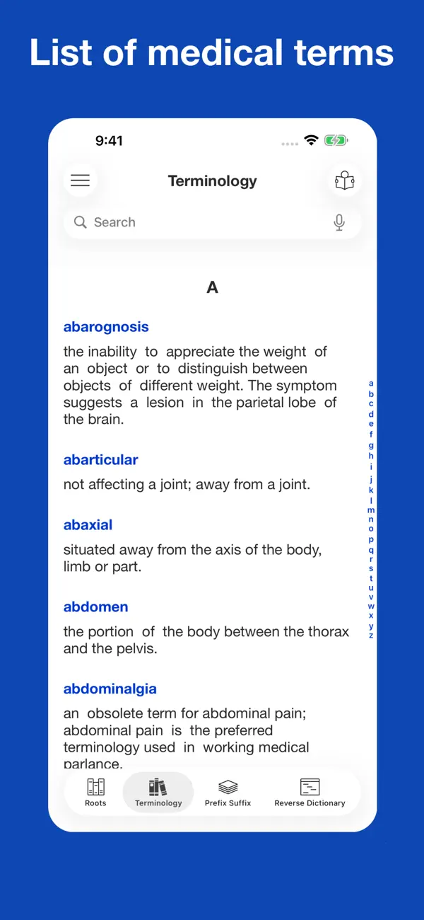 Screenshot #3 pour Medical Roots Dictionary