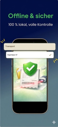 Kassenbon Scanner & Garantie iPhone screenshot