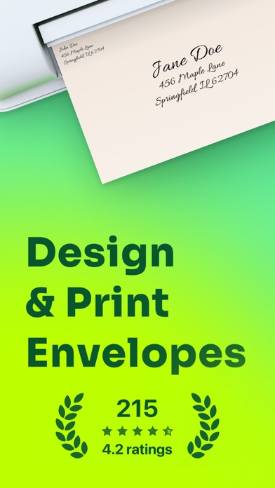 Envelope Print Address Labels Screenshot