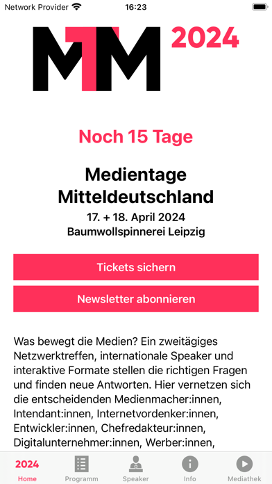 Medientage Mitteldeutschland Screenshot