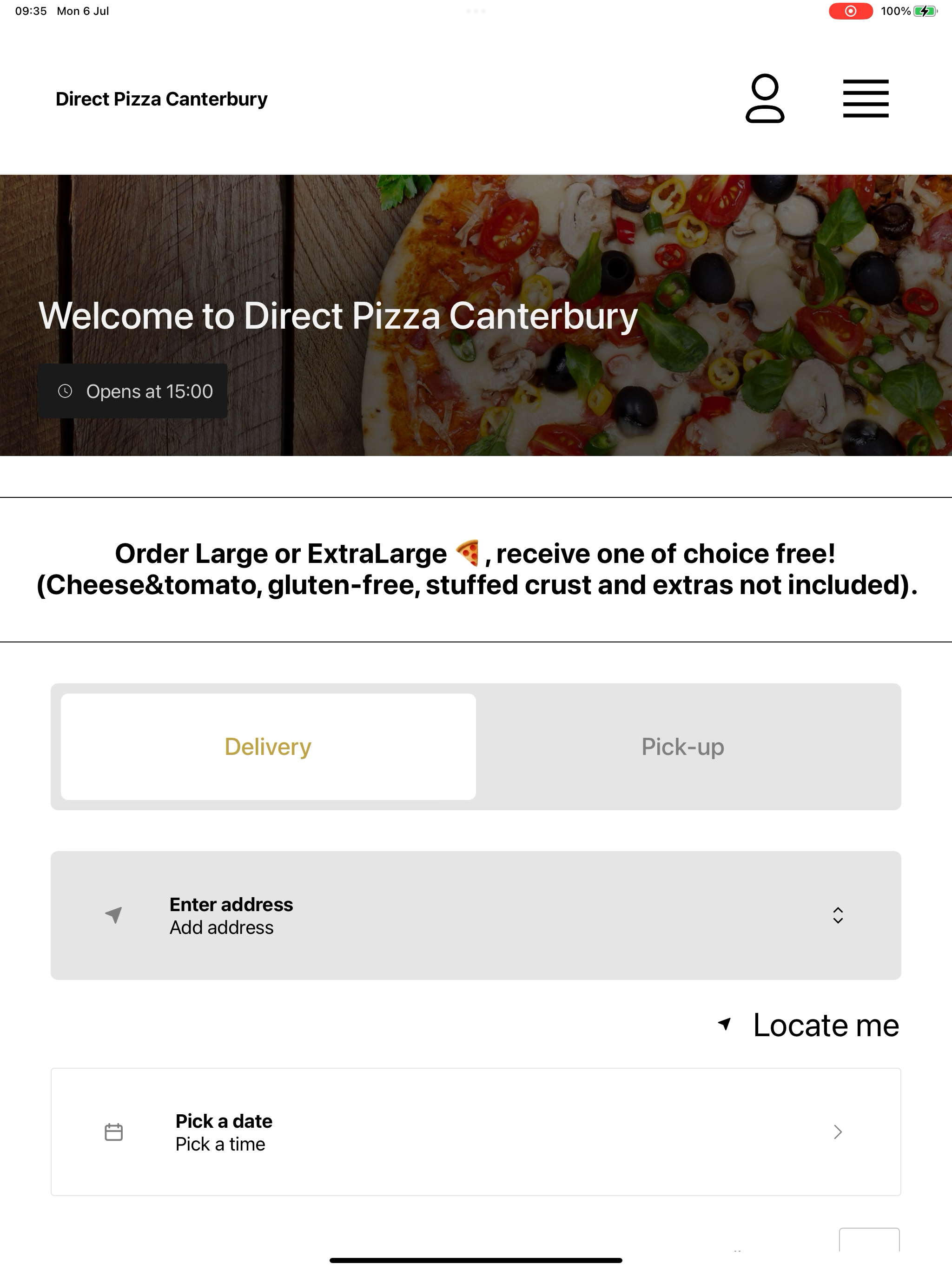 Direct Pizza North Gate screenshot 8
