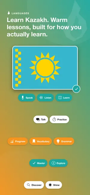 Learn Kazakh - LingFast screenshot 1