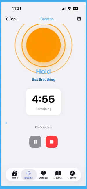 BreatheWell-Breathing Exercise screenshot 3