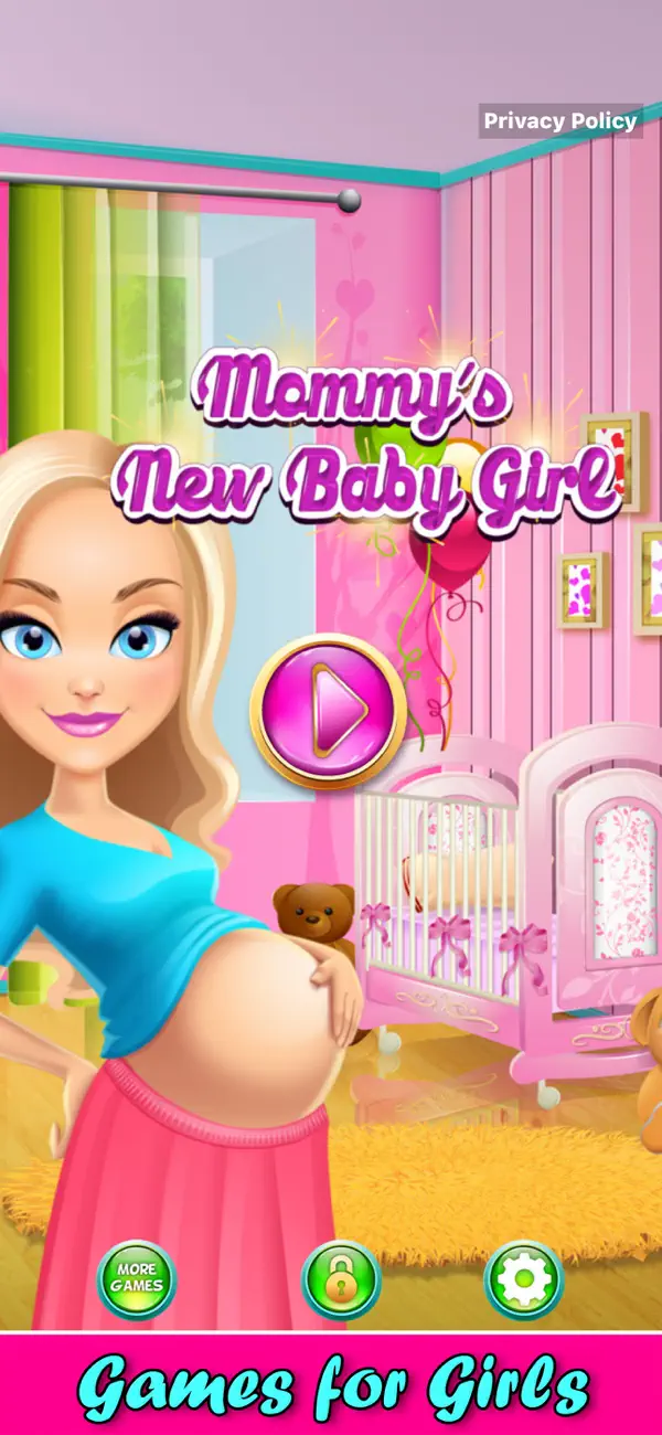 Screenshot #1 pour Jeu Bébé Fille de Maman
