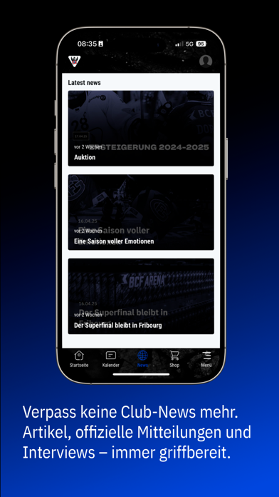 Fribourg-Gottéron iPhone screenshot 1 - Sports app