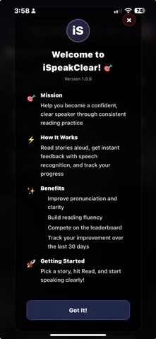 iSpeakClear screenshot