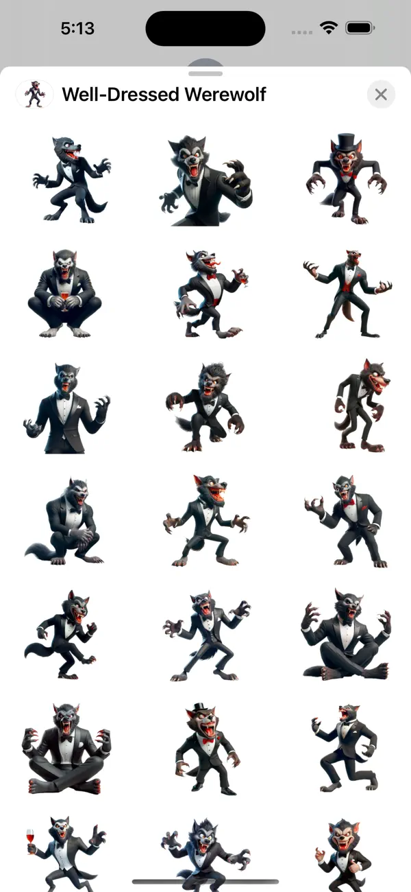 Screenshot #1 pour Well-Dressed Werewolf