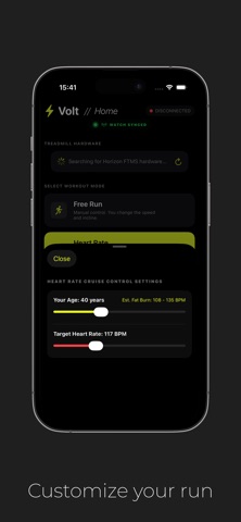 Volt - Your treadmill runmate iPhone screenshot