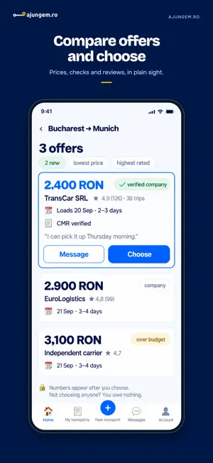 Ajungem – transport & moving screenshot 2