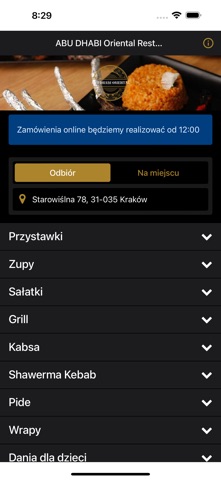 ABU DHABI Oriental Restaurant screenshot