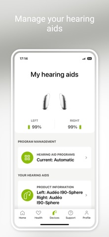 myPhonak screenshot