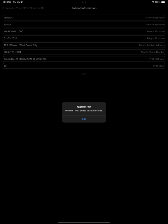 Screenshot #6 pour PPD Screening