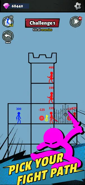 Tower Stickman Hero screenshot 2