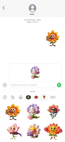 旋转花朵贴纸 screenshot