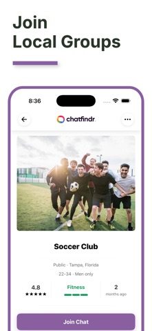ChatFindr: Find Friends Nearby iPhone screenshot