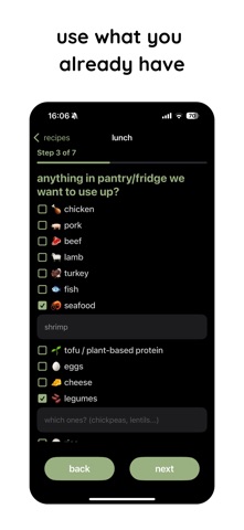 FeelBite: AI recipe creator screenshot